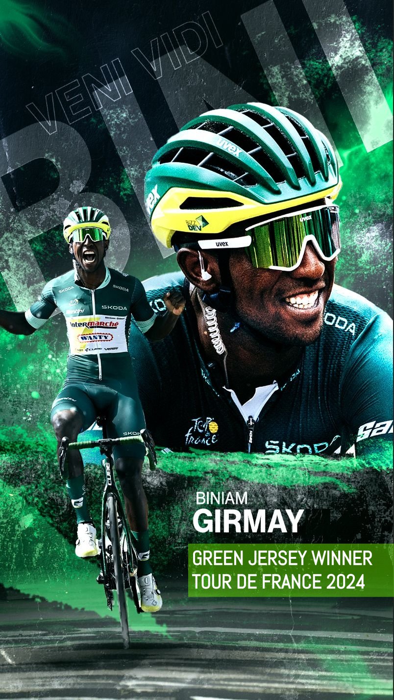 Biniam Girmay Becomes Winner of Green Jersey Classification